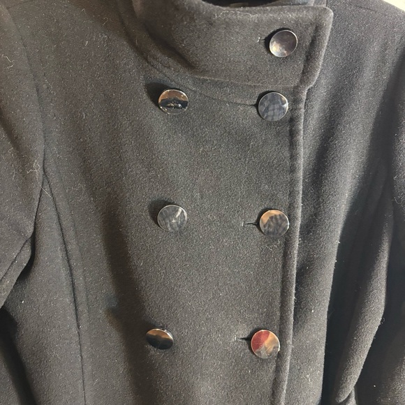 BABATON Sz L Double Breasted Funnel Neck Wool Cashmere Blend Coat by Aritzia - Picture 5 of 11